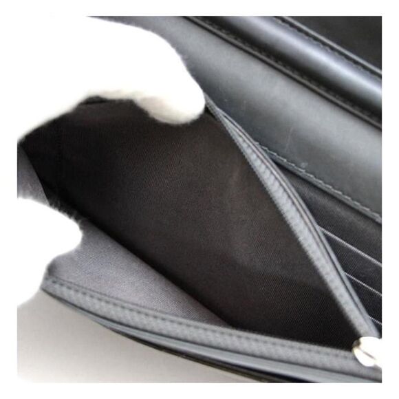 Chanel Matelasse Chain Wallet SV Metal Fittings Patent Black - Picture 5 of 7